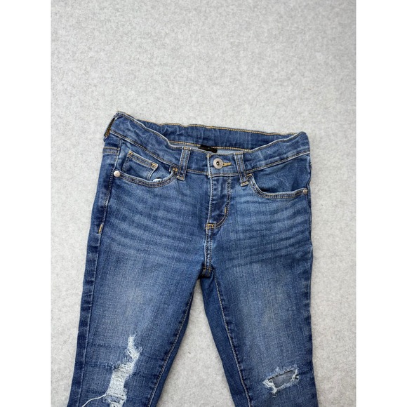 Art Class Girls Distressed Blue Wash Skinny Jeans Size 7 - Picture 2 of 9